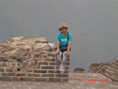 shan shan on great wall