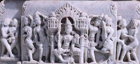 ranakpur detail with lovers